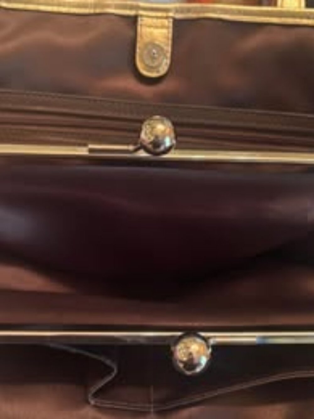 Coach Legacy Signature Monogram Bag with a Kiss Closure - $185 (MSRP $210-$398) - Picture 3 of 3